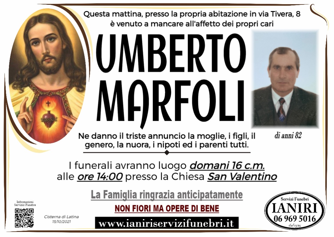 manifesto marfoli umberto